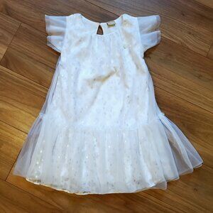 Milon White Tulle Dress Size 10